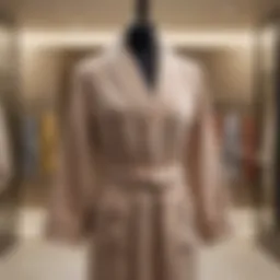 Luxurious Saks Fifth Avenue bathrobe displayed elegantly