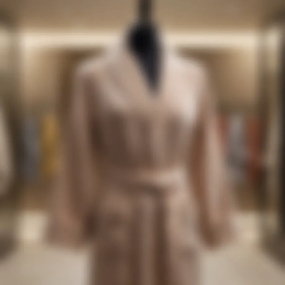 Luxurious Saks Fifth Avenue bathrobe displayed elegantly