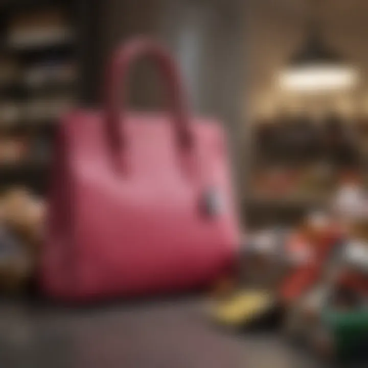 Fashion accessories adorned with Saks Fifth discount tags
