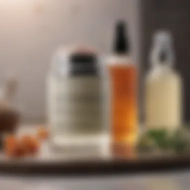 A DIY skincare station with natural ingredients for crafting homemade moisturizers.