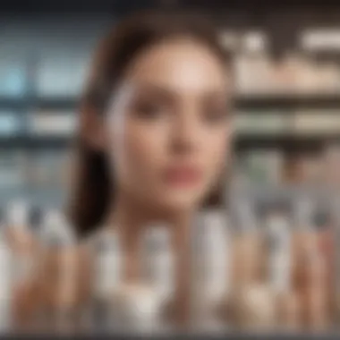 Top Market Options for Combination Skin A serene setup displaying various top market moisturizers suitable for combination skin.