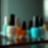 An array of base coats for nail care