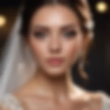 Elegant Makeup Inspiring Bridal Beauty An elegant wedding makeup look featuring eyeshadow