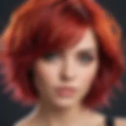 Vibrant hair showcasing semi-permanent color