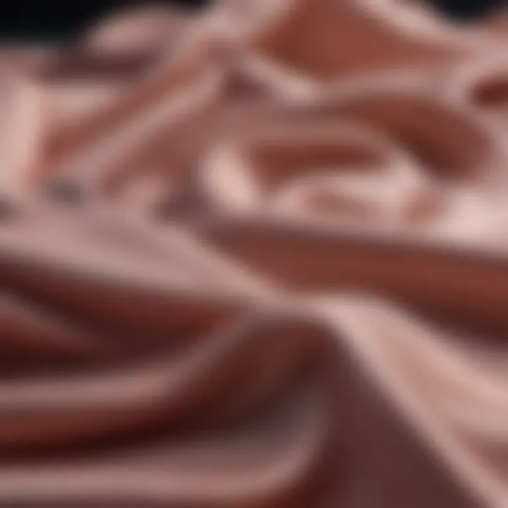 A close-up of sustainable fashion fabrics and materials