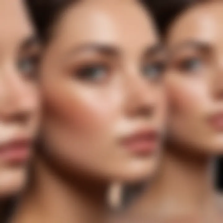 Visual representation of various skin types suitable for laser hair removal