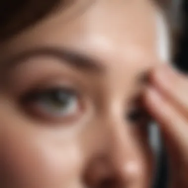 Soothing Eye Gel Application