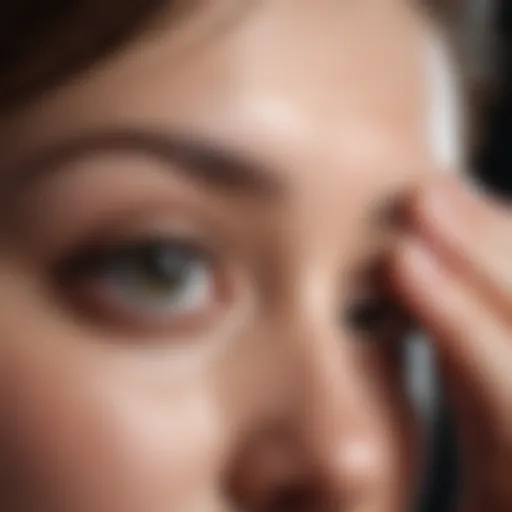 Soothing Eye Gel Application