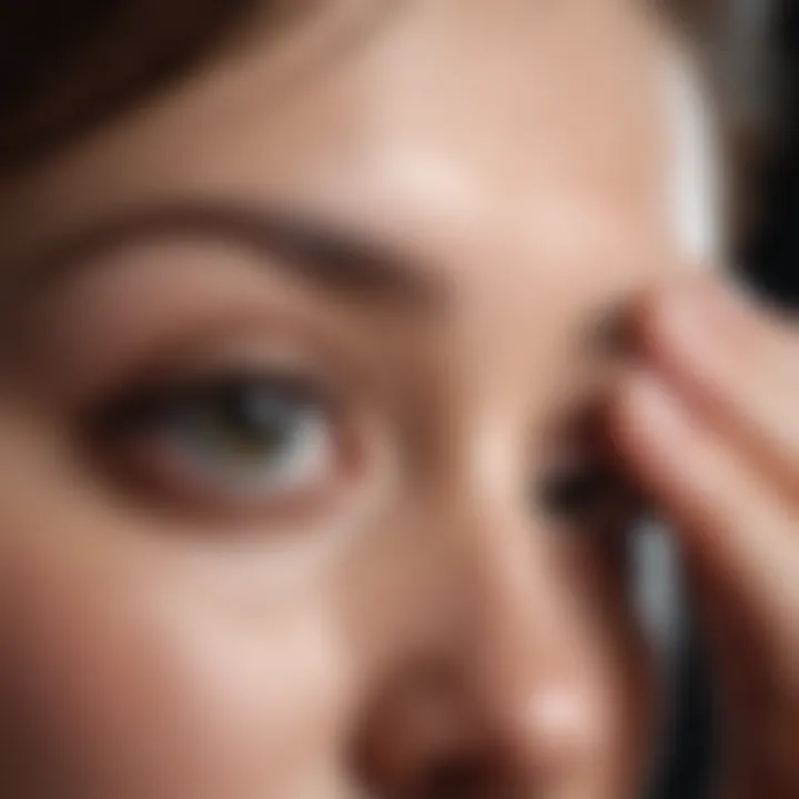Soothing Eye Gel Application