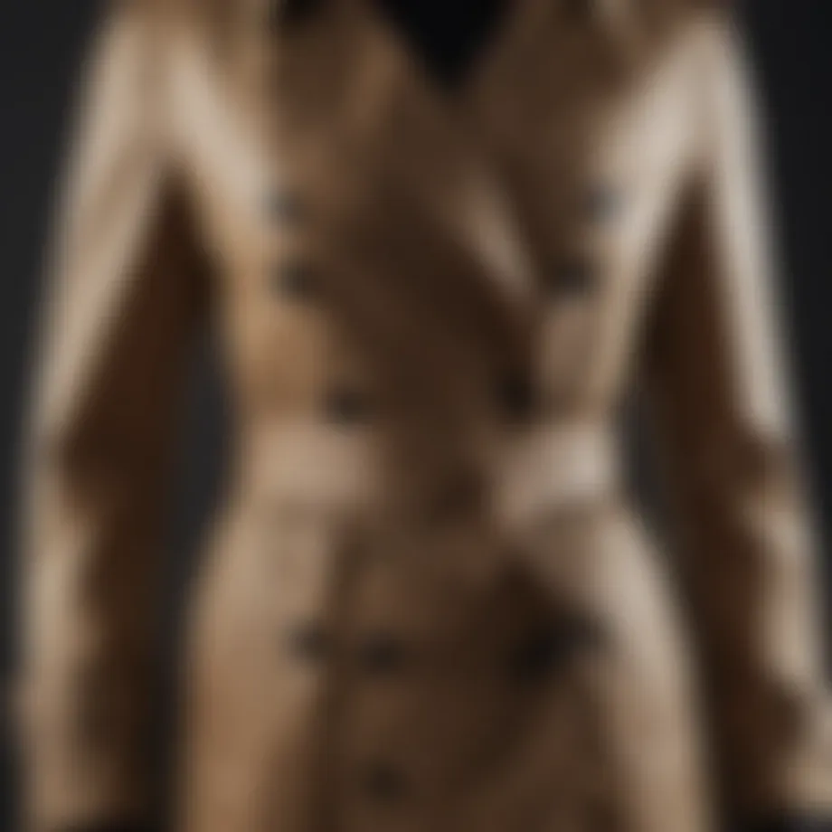 Smythe trench coat showcasing exquisite craftsmanship