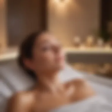 A serene spa setting showcasing high frequency facial treatment