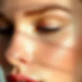 A close-up of clear, radiant skin highlighting clean pores