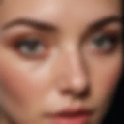 Close-up of a person's eyes highlighting dark circles
