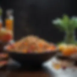 Bowl of nutrient-rich foods for hair health