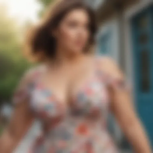 Stylish summer dress for curvier figures