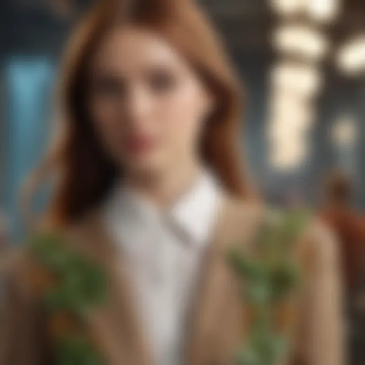 Sustainable fashion practices represented through eco-friendly materials