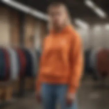 Fashionable Pairings with Athleisure Hoodies Fashionable pairing of an athleisure hoodie with other wardrobe staples