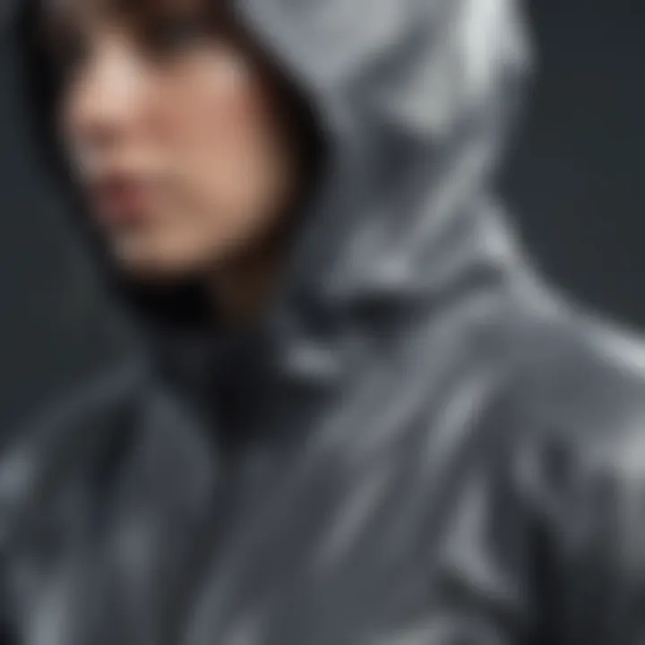 Close-up of breathable fabric technology