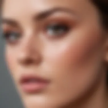 Application technique of concealer under the eyes