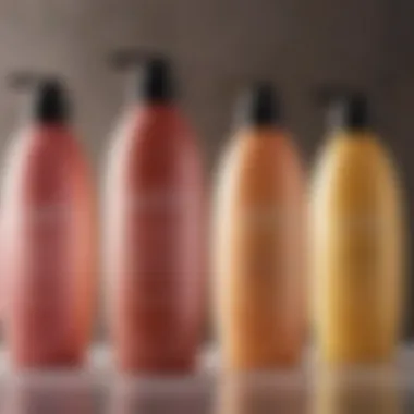 A selection of sulfate-free shampoos