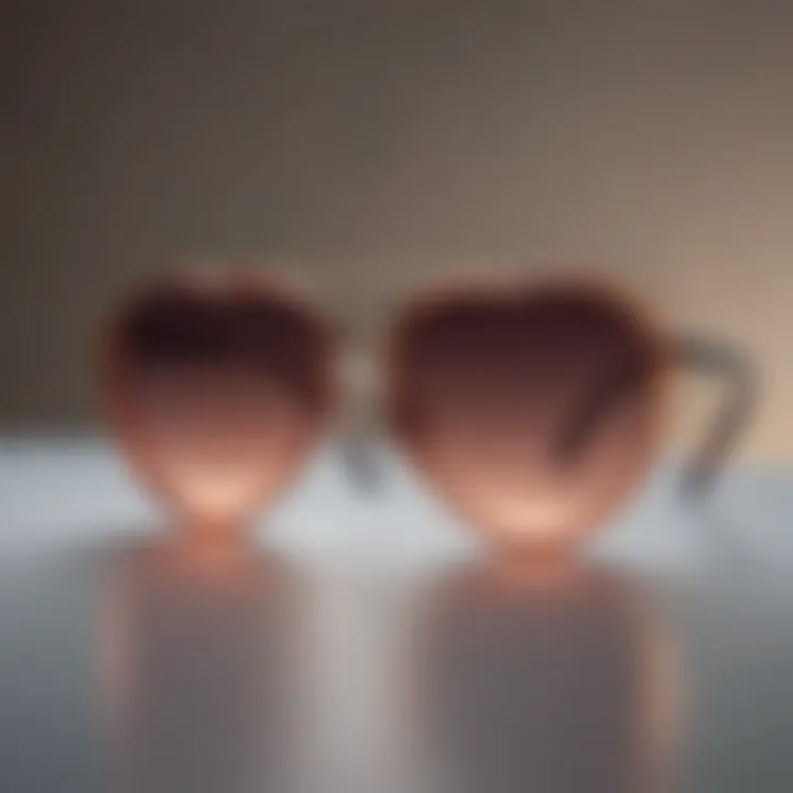 Heart-shaped face featuring sunglasses that accentuate delicate traits