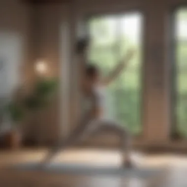 Yoga at Your Convenience Person engaging in a yoga session at home