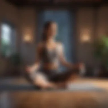 Guidance from Experts Yoga instructor leading a virtual session