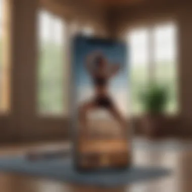 Exploring App Features User interface of a popular yoga application