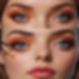 A vibrant array of bright eyeliners arranged artistically