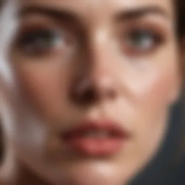 A close-up of an expressive face reflecting a moment of tension