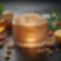 A close-up of natural ingredients commonly found in moisturizers