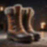 Stylish winter boots showcasing unique design and insulation features