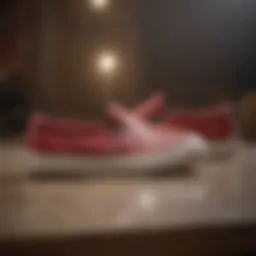 Historical representation of early slip-on sneaker designs