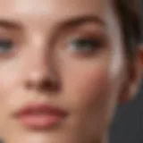 Close-up of retinol A serum on skin