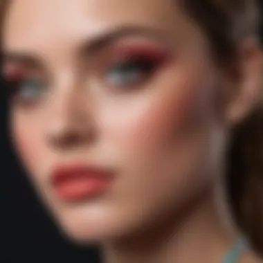 Trendy Colors from YouTube Tutorials Vibrant makeup palette showcasing trending colors inspired by YouTube tutorials