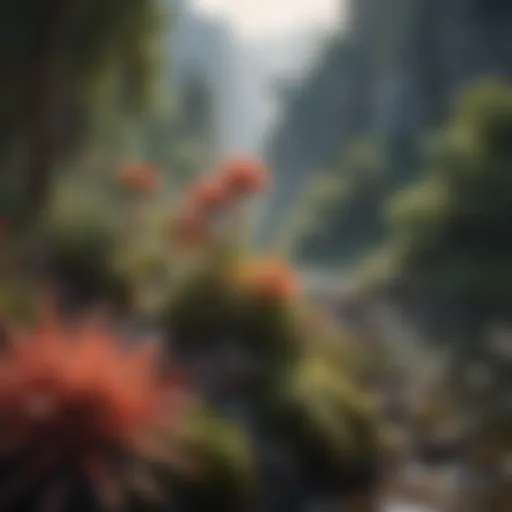 A vibrant landscape showcasing diverse ecosystems