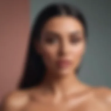 Redefining Beauty Standards with Skims A model breaking traditional beauty norms while wearing Skims