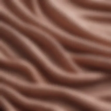 Close-up view of fabric choices used in nap dresses, highlighting texture and sustainability.