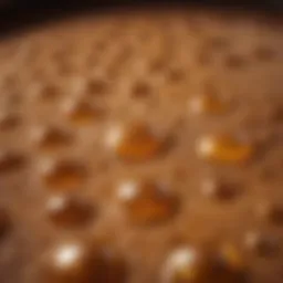 The luxurious texture of argan oil on skin