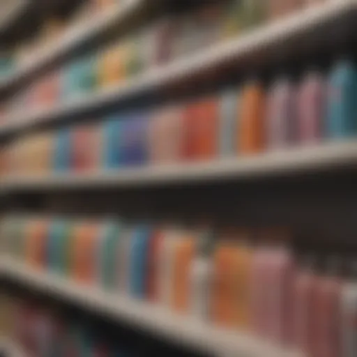 Array of shampoo bottles showcasing diverse formulations