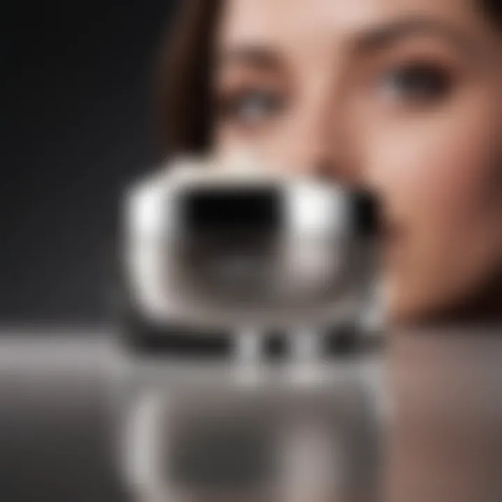 Illustration of skincare routine highlighting night cream
