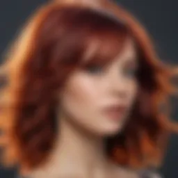 Vibrant hair after applying hair glaze treatment showcasing shine and health