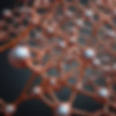 Molecular Structure of Keratin Illustration depicting the molecular structure of keratin