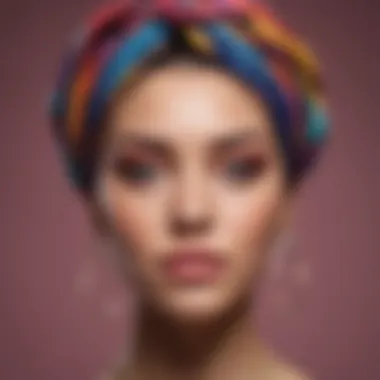 Colorful tube head wraps showcasing diverse styles