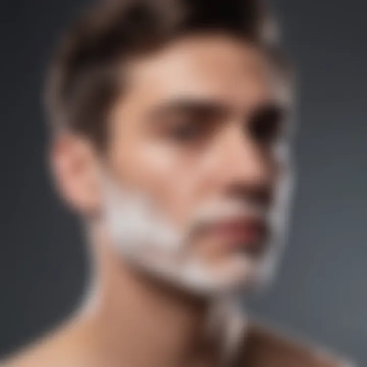 Relaxing shaving experience showcasing comfort and minimal irritation.