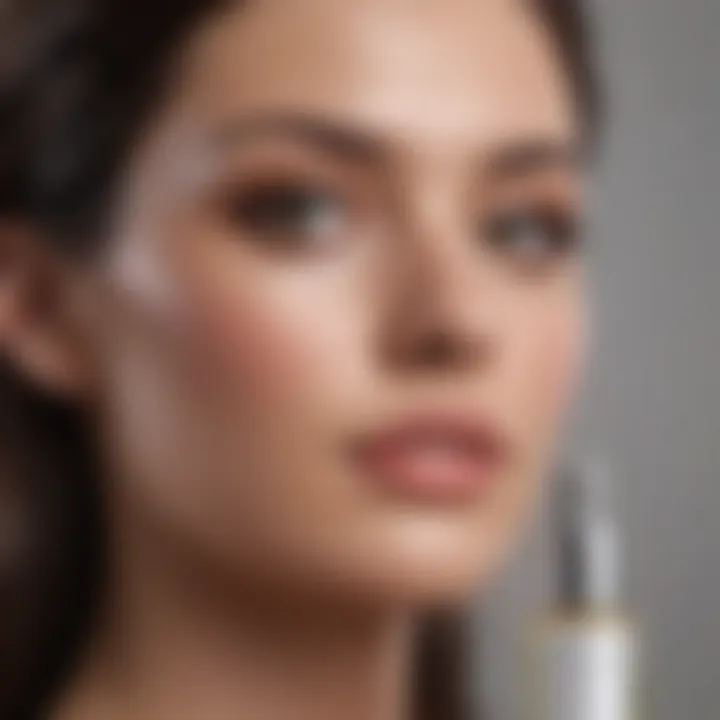 A collection of luxurious face serums arranged aesthetically