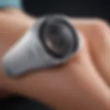 Close-up of a laser hair removal device showcasing its advanced technology