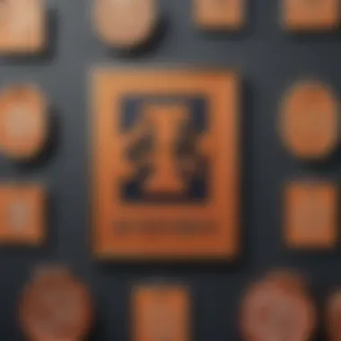 Close-up of Tory Burch sale signage and discount tags