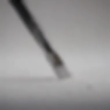 Precision Nail Grooming Tool: An Artistry of Design Detailed close-up of a nail grooming tool showcasing fine craftsmanship