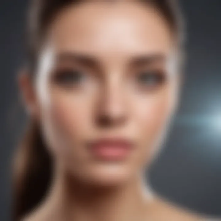 An illustration showing various types of lasers used in skincare